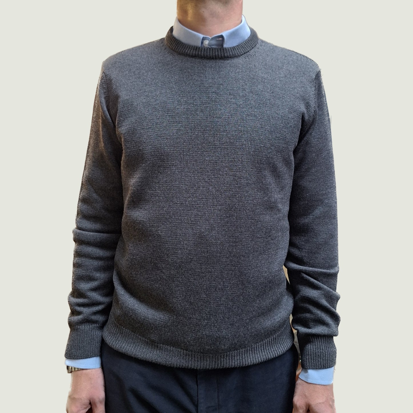 Maglia Ferrante Lana Triplo Ritorto Antracite
