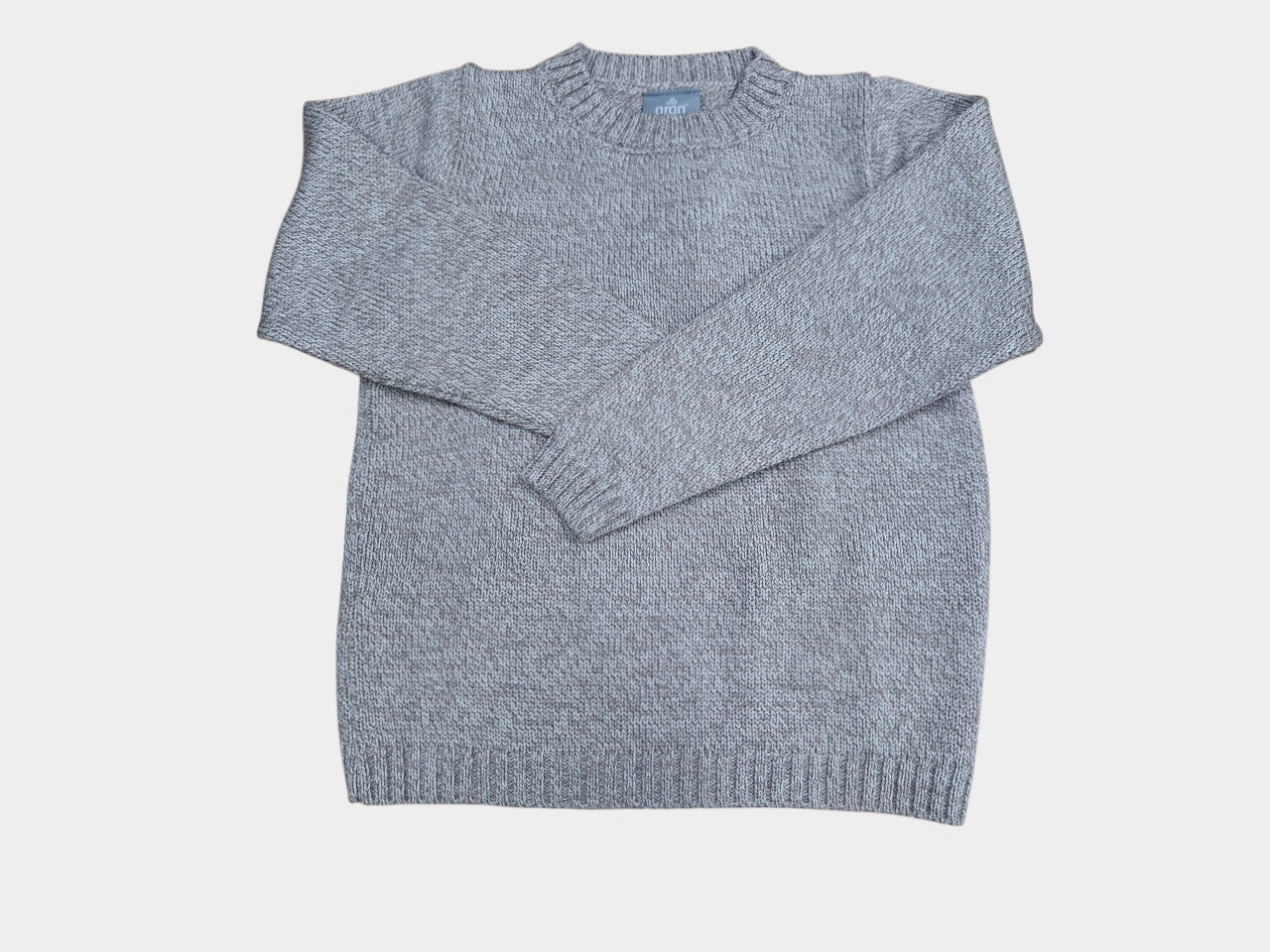 Maglia Aran Girocollo Beige
