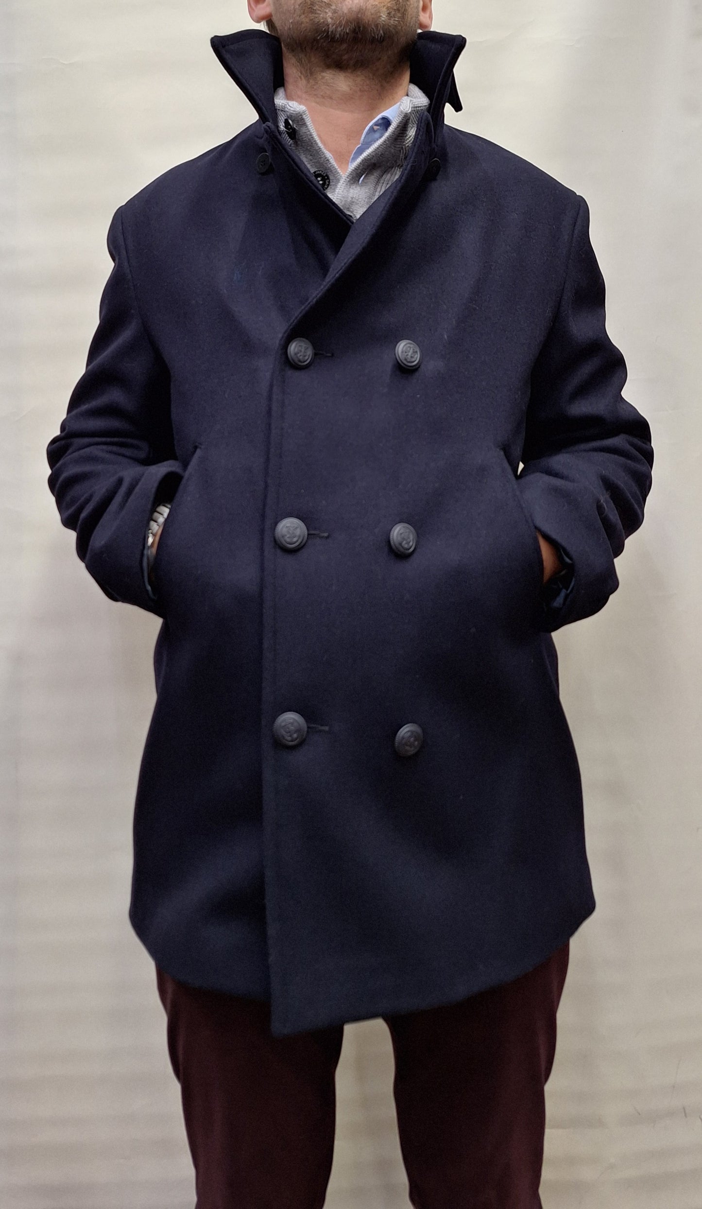 Giacca Doppio Petto Armor Lux Navy