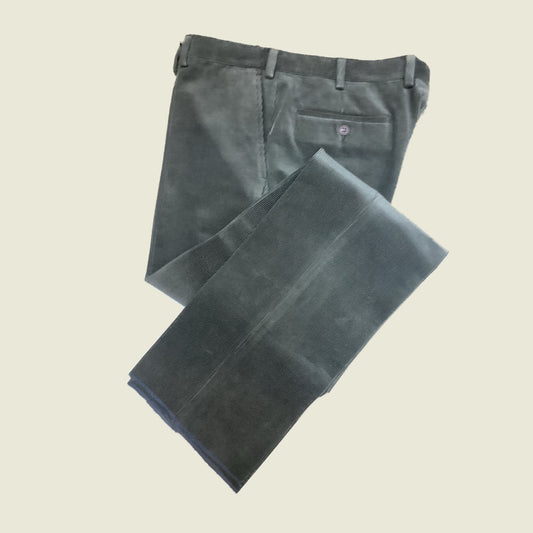 Pantaloni Beldon Visconte Di Modrone Velluto Millerighe Green