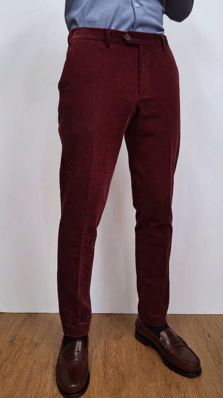 Pantaloni Beldon Visconte Di Modrone Velluto Millerighe