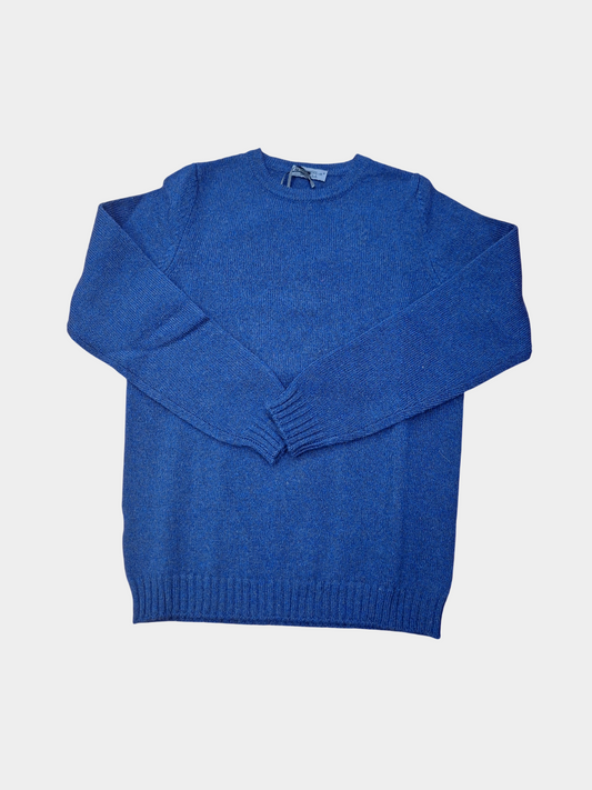 Maglia Shetland Girocollo Navy