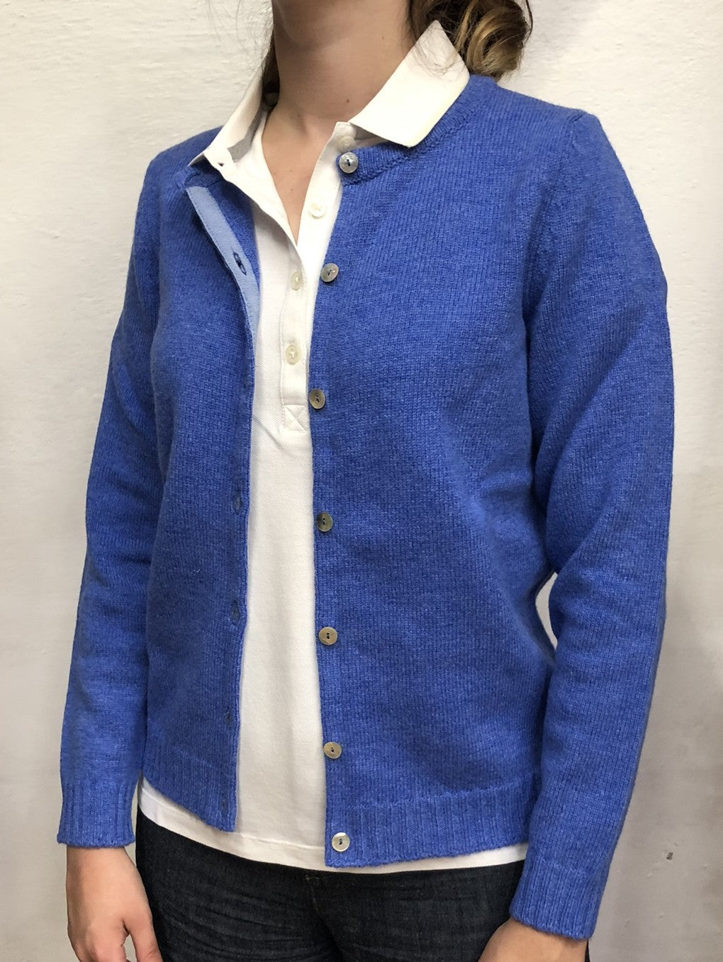 Maglia Shetland Con Bottoni