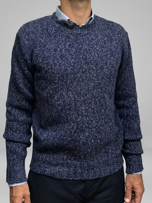 Maglia Shetland Girocollo Melange