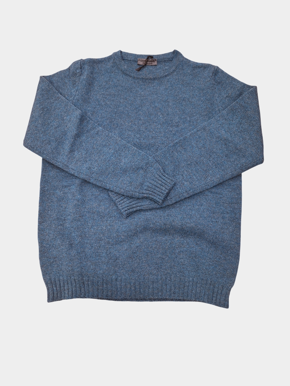 Maglia Shetland Girocollo Petrolio
