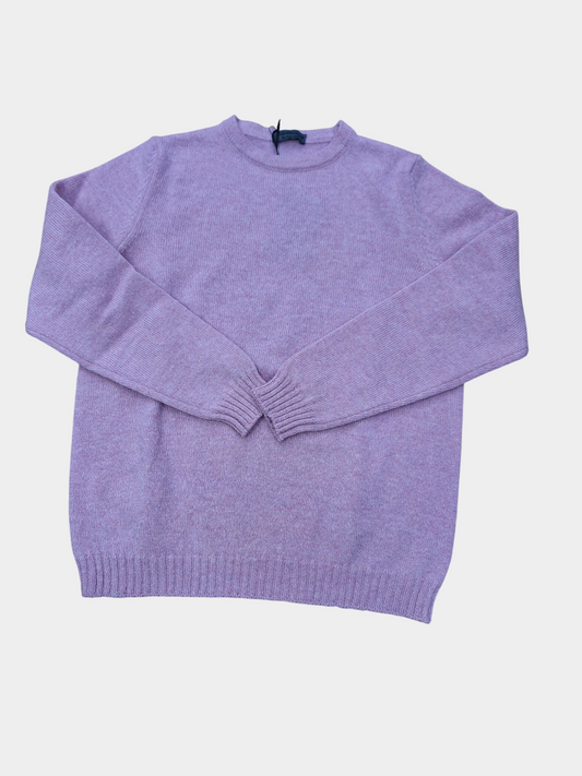 Maglia Shetland Girocollo Rosa