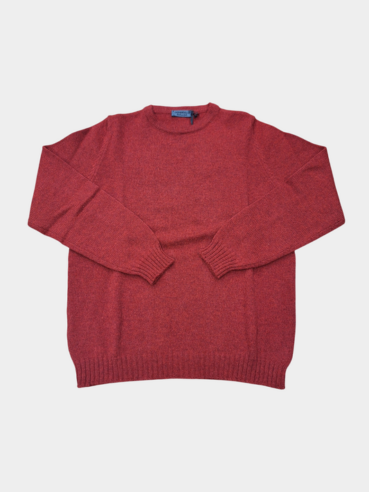 Maglia Shetland Girocollo Rosso