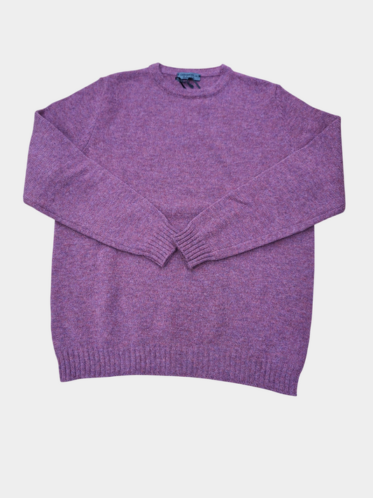 Maglia Shetland Girocollo Violetto