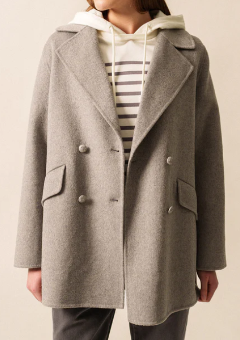 Giacca Saint James Doppiopetto Ste Elina Grigio