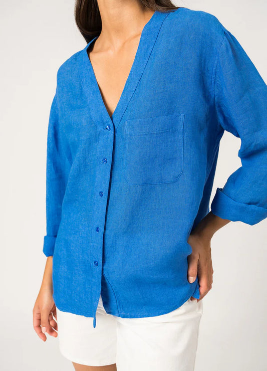 Camicia Saint James Laurence Blu Mare