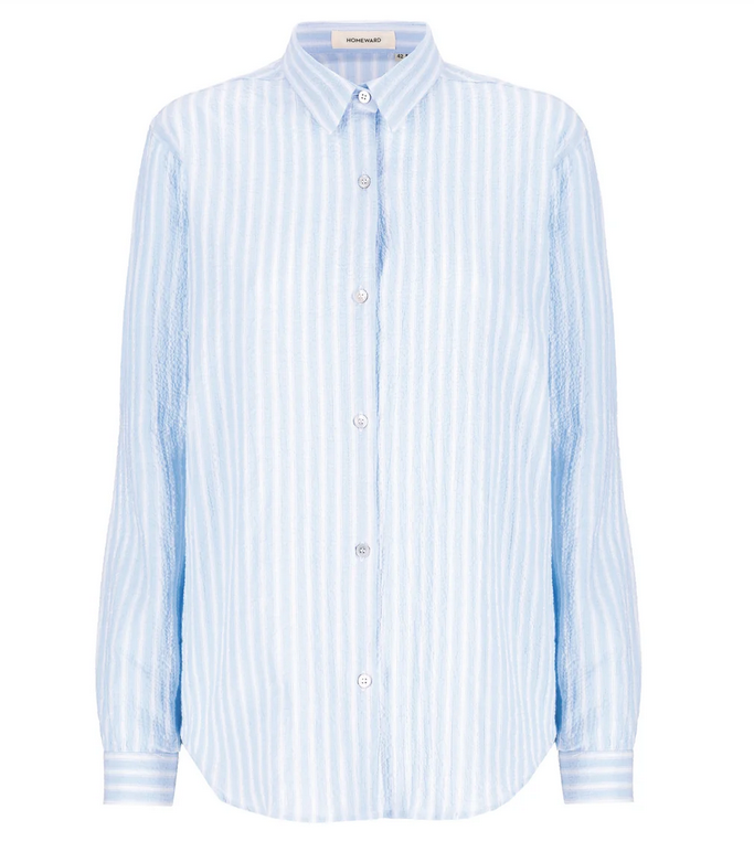 Camicia Homeward Haven A Righe Goffrata